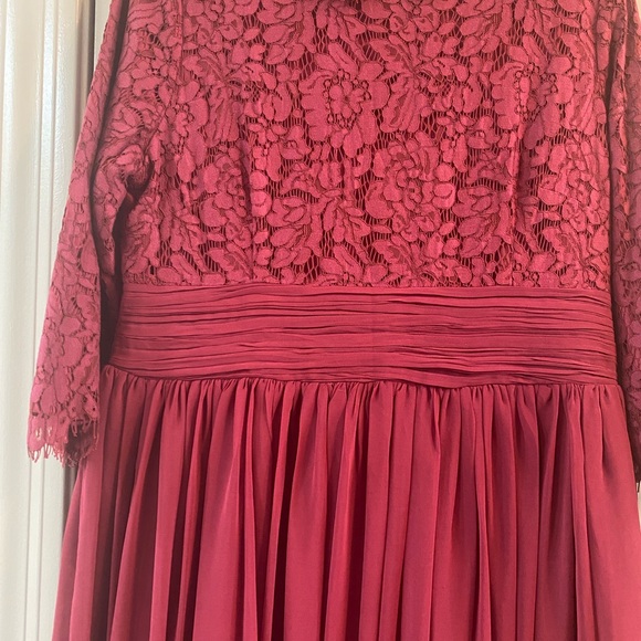 Dainty Jewells, English Manor dress in burgundy size XL - Picture 2 of 3